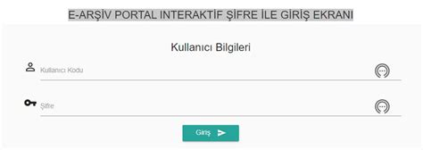e portal giriş ekranı.